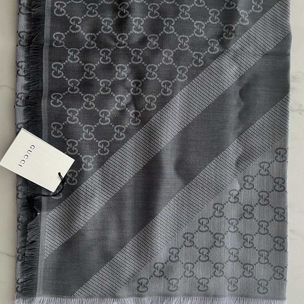 Gucci Silk/Cotton Jacquard Shawl